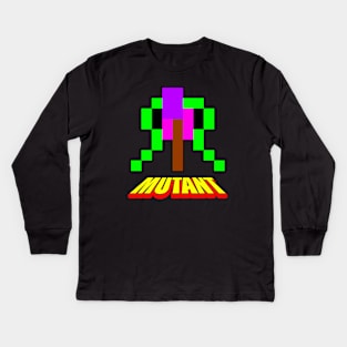 Defender Retro Arcade T Shirt Kids Long Sleeve T-Shirt